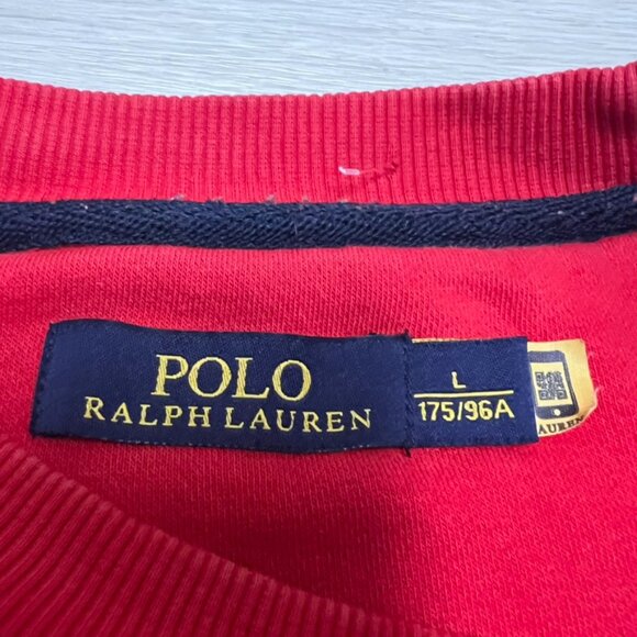 Polo Ralph Lauren 67 Pullover Sweater Big Pony Men’s Large Red Embroidered - Picture 3 of 6